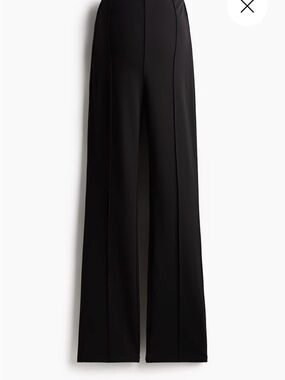 H&M Maternity Black Boot-Cut Wide Leg Trousers